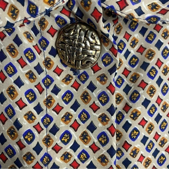 Vintage 80s 90s Button Down Shirt Blouse Womens Plus Size 1X 1XL Long Sleeve - Picture 4 of 13